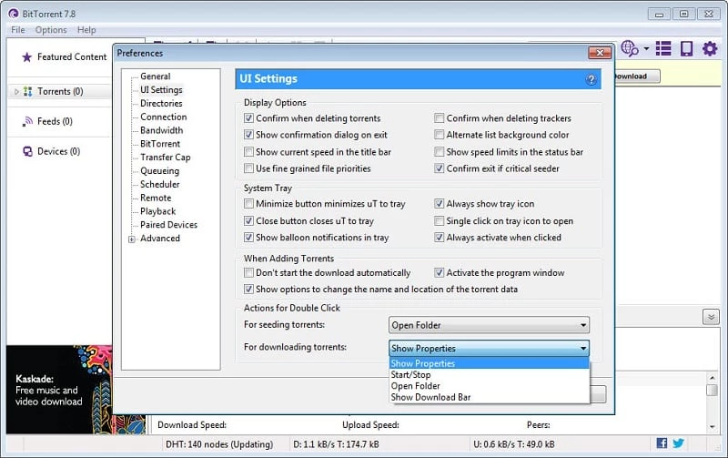 BitTorrent — tangkapan layar 4